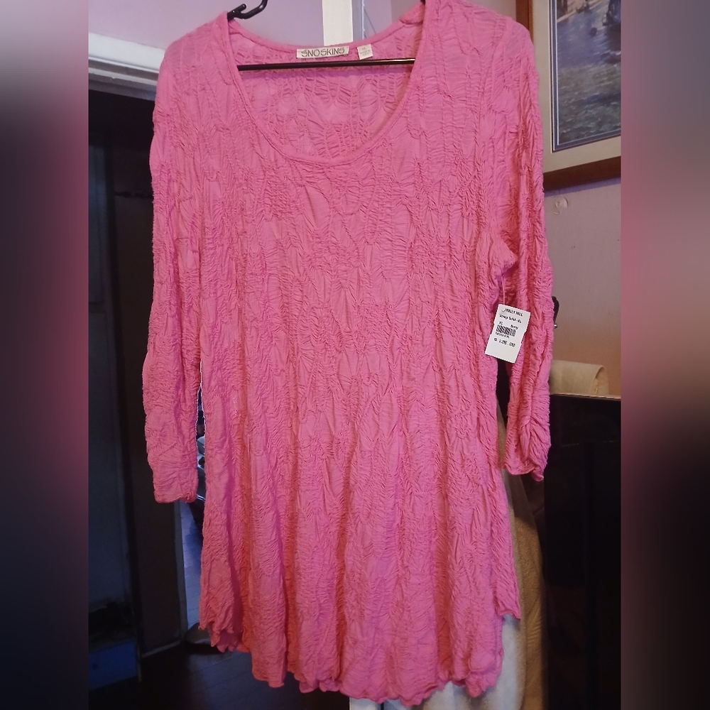 SnoSkins Vibrant Pink Textured Dress